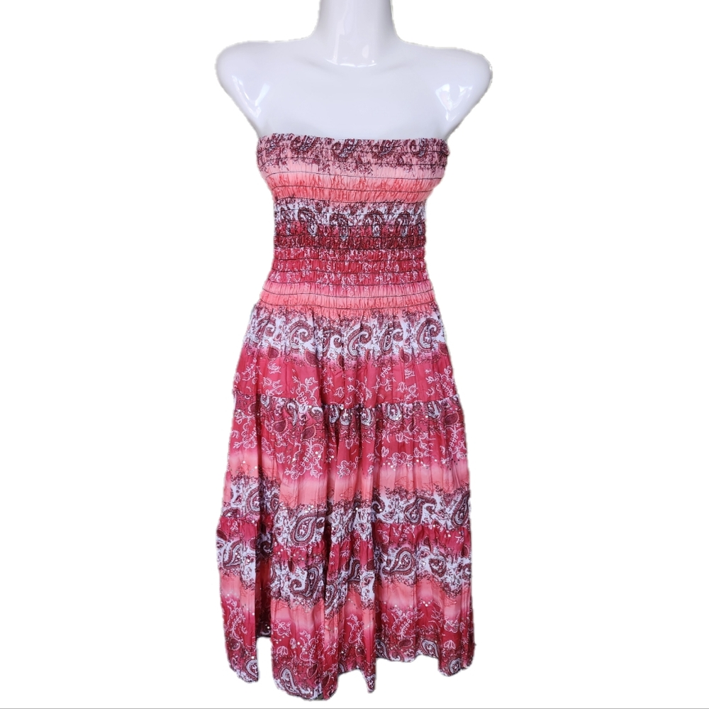 Strapless Summer Beach Dress Cover Up